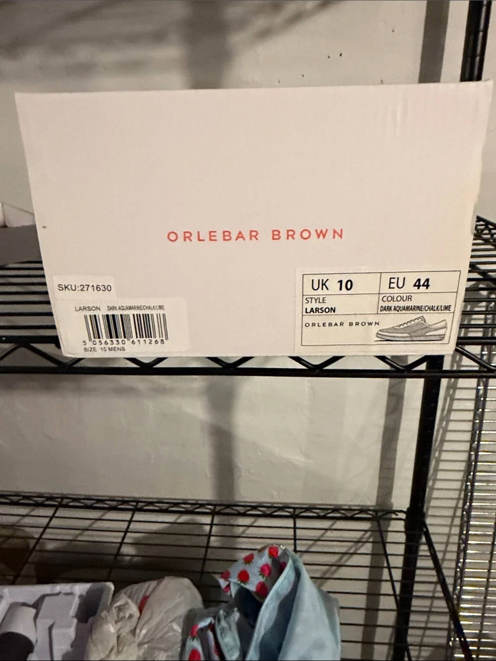 Orlebar Brown Larson Navy, White & Lime Mesh Sneakers
